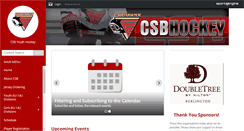 Desktop Screenshot of csbhockey.com
