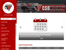 Tablet Screenshot of csbhockey.com